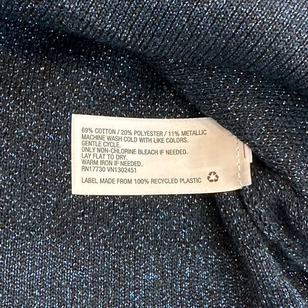 a new day Blue Crewneck Gitter Sweater - Picture 6 of 9